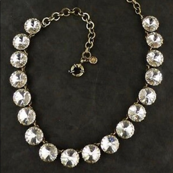 J CREW VENUS FLYTRAP CRYSTAL NECKLACE - Picture 2 of 2